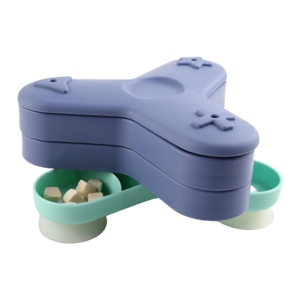 Comedero interactivo de melamina para perros y gatos, con rompecabezas para masticar. - Product Image 1