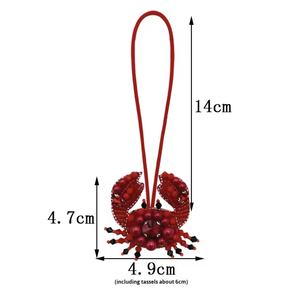 พวงกุญแจรูปแมงป่องสีเขียว งานแฮนด์เมดสไตล์วินเทจ ประดับคริสตัลหลากสีสัน ตัวอักษรภาษาอังกฤษแบบเรียงต่อกัน พร้อมสายคล้องข้อมือ - Product Image 3