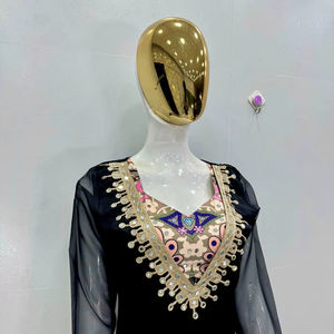 Conjunto de traje Palazzo de organza Tebby de alta calidad con encaje de espejo real y blusa de crepé con estampado digital para ocasiones festivas - Product Image 1