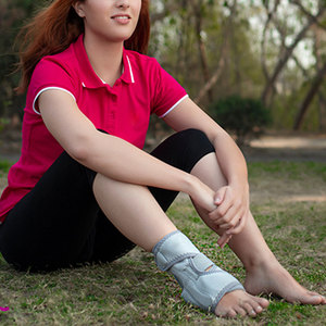 Professional Neoprene <b>Ankle</b> <b>Support</b> Sleeve Lace-Up Closure for Running Gym Training-Comprehensive Protection Adjustable Design - Product Image 5