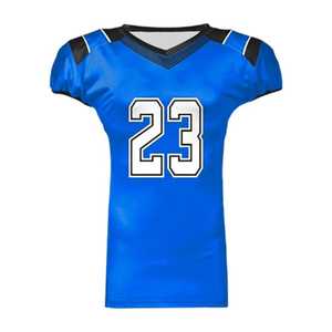 Camiseta de Fútbol Americano con Cuello en V, Manga Corta, Personalizada, Elegante, con Estampado Sublimado a Color, con Nombre de Marca y Logotipo Propios - Product Image 3