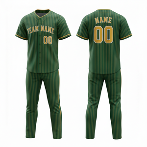 Uniforme de Béisbol Personalizable y Transpirable con Cuello en V, Pantalones y Camiseta de Alta Calidad con Estampado Sublimado - Product Image 5