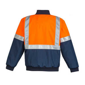 Vêtements de sécurité réfléchissants pour la construction, veste isolante unisexe haute visibilité, vêtements de travail imperméables pour l'hiver, certifiés ANSI, polyester haute visibilité - Product Image 2