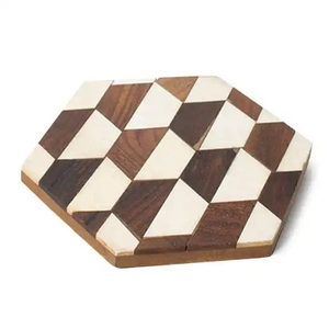 Classic Eco-Friendly Square Resin <b>Coasters</b> 6mm Thick for Coffee Tea & <b>Drinks</b> FAIZA CRAFT Made in India - Product Image 6