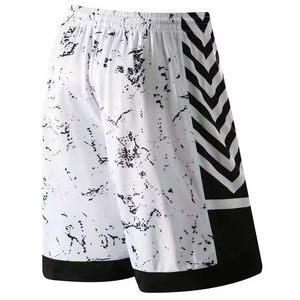 Shorts de basketball pour hommes, imprimé sublimé, respirant, polyester, fermeture à cordon, coupe classique, toutes saisons - Product Image 3