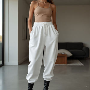 กางเกงวอร์มผ้าฟลีซหลากสีสำหรับผู้ชายและผู้หญิง ออกแบบมาเพื่อการสร้างแบรนด์เองได้ พร้อมเชือกผูกเอว เหมาะสำหรับใส่ออกกำลังกาย - Product Image 2