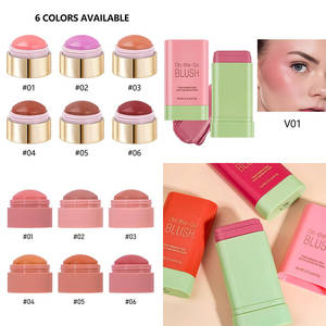 บลัชออนเนื้อครีมหลากสี บลัชออนมินเนอรัลแบบบาล์ม กันน้ำ สีชัดติดทนนาน แต่งหน้าได้ทั้งแก้มและริมฝีปาก - Product Image 3
