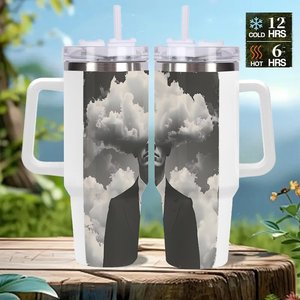 40Oz <b>Large</b> Stainless Steel Tumbler With Straw For Sports Teams And Athletic Events - Product Image 2