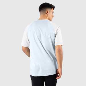 T-shirt à manches raglan slim fit en coton 100% pour homme, coupe et couture personnalisées, style streetwear tendance, vente en gros - Product Image 2