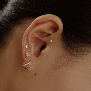 [W Island] 24K Gold <b>Flower</b> Ear Patches Glossy Muse Transparent Waterproof 72-Hour Wear Jewel <b>Stickers</b> - Product Image 5