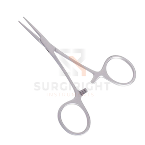 Pinzas de sutura Castaneda de acero inoxidable, rectas, de 14 mm, con mandíbulas lisas, 3.5" 8", para cirugía, apósitos y uso quirúrgico general - Product Image 3