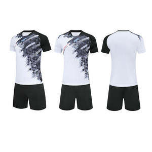 Ensemble d'uniformes de football personnalisables antibactériens de haute qualité 100% polyester - Manches courtes - Service OEM Football - Product Image 5