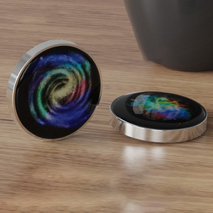 Gyroscope lumineux Galaxy Sky en métal inoxydable, jouet de rotation de bureau, illusion visuelle, anti-stress, jouet sensoriel rotatif - Product Image 3