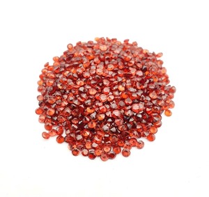 Granate natural de Mozambique, corte redondo facetado, piedra preciosa suelta, granate rojo para la fabricación de joyas, precio al por mayor, a granel, 1.75 mm - Product Image 2