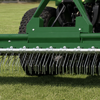 Scarificateur de gazon monté sur tracteur de 1,7 à 4,6 m avec 4 rangées de dents à ressort pour terrains de sport - Prix de dépôt