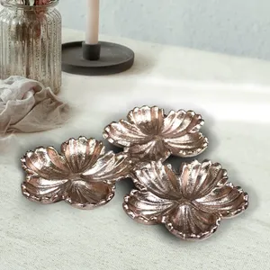 Juego de Platos Decorativos de Cerámica con Forma de Flor, Ecológicos, con Diseño Artesanal Vintage de Estilo Americano para Decoración de Mesa - Product Image 1