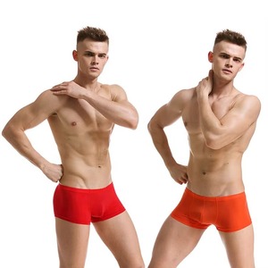 Spandex/Nylon Men <b>Boxer</b> Briefs Comfortable Breathable Anti-Bacterial Everyday Underwear Elastic Waist OEM <b>Custom</b> Service - Product Image 5