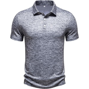 Polo de golf pour homme en coton et polyester 100% avec logo brodé et imprimé personnalisé en gros - Product Image 2