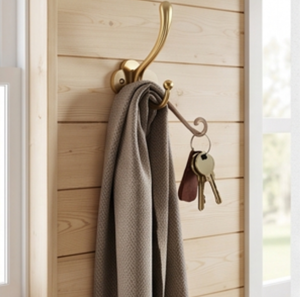 Fine Quality Classic Brass Wall Mounted <b>Hook</b> For Clothing Storage Single <b>Hook</b> Metal Design Anti Rust Finish - Product Image 3