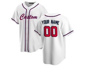 Vêtements de sport respirants, anti-humidité, à séchage rapide, imprimés, pour hommes et femmes, manches courtes, col en V, maillots de baseball personnalisés, 100% coton - Product Image 1