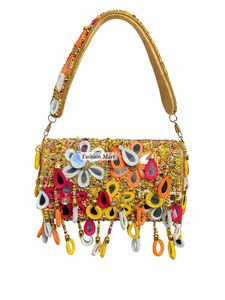 Wholesale Handmade Beaded Bags Colorful Embroidered Evening Clutch with Custom Design Options - Product Image 3