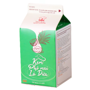 Precio al por mayor Fabricación OEM/ODM Crema no láctea para bebidas HALAL Crema de queso Pandan para postres Café y té con leche 500G Proveedor - Product Image 1