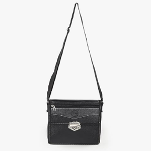 Sac messager unisexe moderne en similicuir, sac bandoulière avec sangle réglable pour les voyages, l'université et le travail - Product Image 1