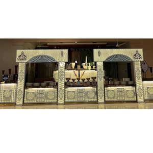 Mostrador de buffet para catering con iluminación LED integrada para una estética lujosa - Product Image 1