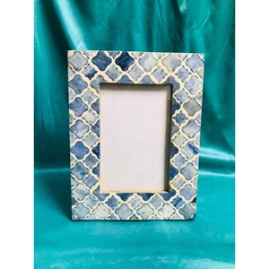 Cadre photo rectangulaire en os incrusté, fait main, impression UV, écologique et durable, idéal pour la décoration de la maison, de la chambre et de la table. - Product Image 5