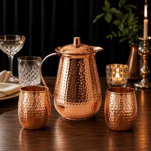 Pichet en cuivre sur mesure pour les marques de verrerie à étiquette privée - Product Image 5