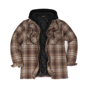 Men's Funnel Hoodie Double Layer <b>Fleece</b> <b>Jacket</b> Style Zip Hoodie Private Label Factory <b>Jacket</b> <b>Lined</b> Windproof Casual Winter Coat - Product Image 1