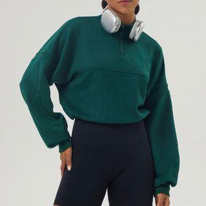 Wearpex Women Half/Quarter Zip Casual Long Sleeve <b>Yoga</b> Shirt Custom Eco-Friendly Quick Dry Fleece Hoodie Sport <b>Sweatshirt</b> - Product Image 6