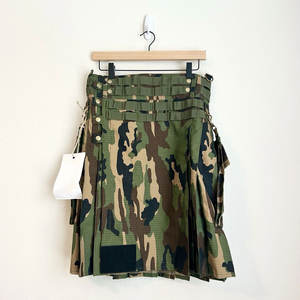 Nouveau Kilt Tactique Utilitaire pour Homme, Motif Camouflage Woodland, Tissu Coton Durable, Multiples Poches 2026 - Product Image 1