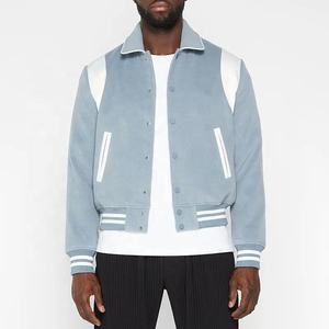 เสื้อแจ็คเก็ตวาร์ซิตี้พิมพ์ลายปักคุณภาพสูง HD สำหรับผู้ชายและผู้หญิง รุ่นใหม่ล่าสุด เสื้อแจ็คเก็ตฤดูหนาว ปักตัวอักษรด้านหน้าและด้านหลัง รับผลิตตามแบบ OEM - Product Image 3