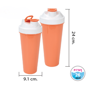 Bouteille shaker personnalisée avec logo, en plastique PP, avec mélangeur, impression sérigraphique, gobelet shaker pour salle de sport, cadeau d'entreprise, faible MOQ - Product Image 2