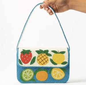 Indian Women's Bohemian Style Cotton Handmade Beaded Messenger Evening Bag Shopping <b>Light</b> Weight Eco-Friendly Large Capacity Bag - Product Image 2