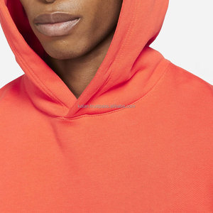Sudadera con Capucha Naranja para Hombre Kalan, Manga Larga, Felpa, 100% Algodón, Transpirable, Color Sólido, Ropa de Invierno - Product Image 6