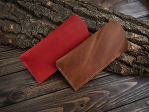 New Genuine Leather Classic Handmade <b>Glasses</b> Cover Luxury Eyewear <b>Case</b> Full Grain Leather Sunglasses Pouch LGC-0128 - Product Image 3