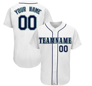 Camiseta de Béisbol Sublimada al por Mayor, Cuello en V, del Equipo de Nueva York, Personalizable, para Hombre - Product Image 4