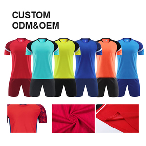 Wholesale Custom Plain Color Soccer Uniforms High Elasticity Moisture Wicking Football Jerseys Teamwear Referee Uniforms 100% - Product Image 3