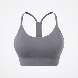 Charr Industries Women Plus Size Seamless Racerback Light Support Front Removable Pads Yoga Sports Bra Push-up Breathable - Product Image 5