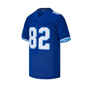 Ventes chaudes, maillots de football américain personnalisés en polyester, unisexe, confortables, de haute qualité, manches courtes, maillot de football américain - Product Image 1