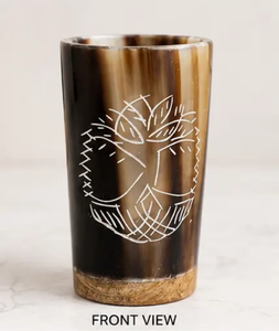 Taza de Beber Estilo Vikingo Hecha a Mano con Cuerno de Búfalo Pulido y Ecológico, Diseño de Ángel del Amor Nórdico, Decoración Rústica, Regalo Empresarial Coleccionable - Product Image 2