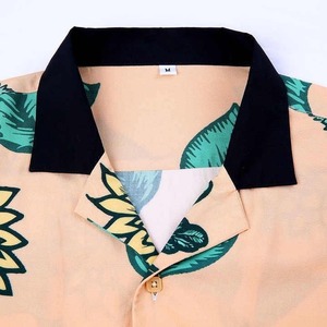 Nouvelle Arrivée Chemise Hawaïenne Homme à Imprimé Numérique 100% Coton Col Montant Popeline Boutonnée Design Personnalisé pour Vacances - Product Image 3
