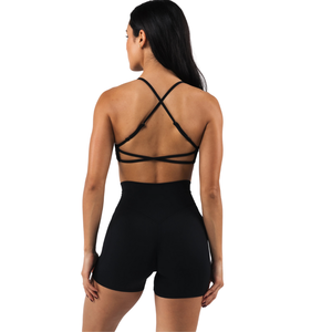 Sujetador Deportivo Sin Costuras con Tirantes para Mujer, Ropa Deportiva para Yoga y Fitness, Suave, Elástico, Ligero, Color Aura Onyx - Product Image 2
