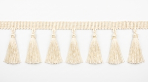 Ribete de Encaje con Borlas Blancas y Borde Decorativo para Cortinas, Decoración del Hogar e Interiores - Product Image 1