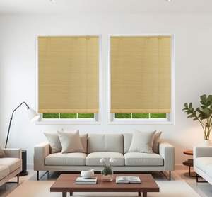 ม่านม้วนไม้ไผ่ขนาด 2.2 มม. แบบกำหนดขนาดเองได้ ขายดี คุณภาพสูง เป็นมิตรกับสิ่งแวดล้อม ป้องกันแสง 100% แบบฝรั่งเศส - Product Image 4