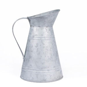 Jarrón de metal galvanizado al por mayor, estilo vintage francés, para decoración del hogar, bodas, uso en interiores y exteriores. - Product Image 1