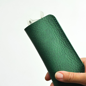 <b>Soft</b> Genuine Leather <b>Glasses</b> Sleeve Luxury Cowhide Pouch Slim Handmade Vintage Reading Spectacles <b>Case</b> Cover LGC-0139 - Product Image 4