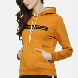 Sudadera con Capucha para Mujer, de Algodón Tejido, Manga Larga, Estilo Casual Otoñal, con Bolsillos y Diseño con Letras Estampadas en la Parte Delantera - Product Image 3